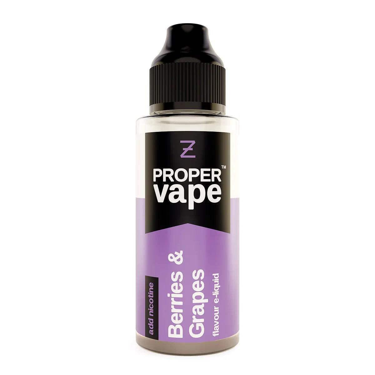 BERRIES & GRAPES 100ML SHORT FILL E-LIQUID BY PROPER VAPE - ZEUS JUICE - Vapeslough