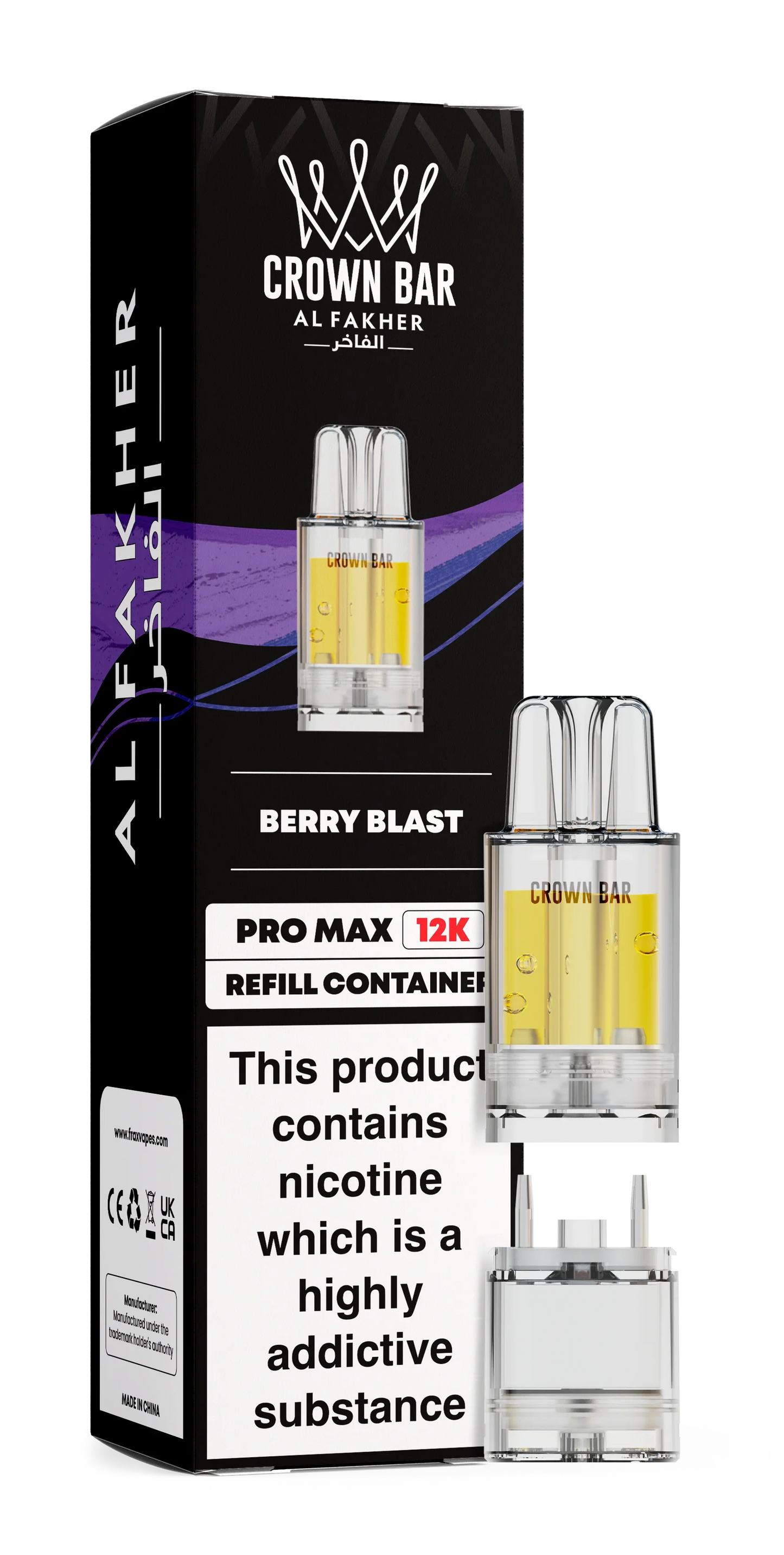 Berry Blast Al Fakher Crown Bar Pro Max 12K Refill Pod - Vapeslough