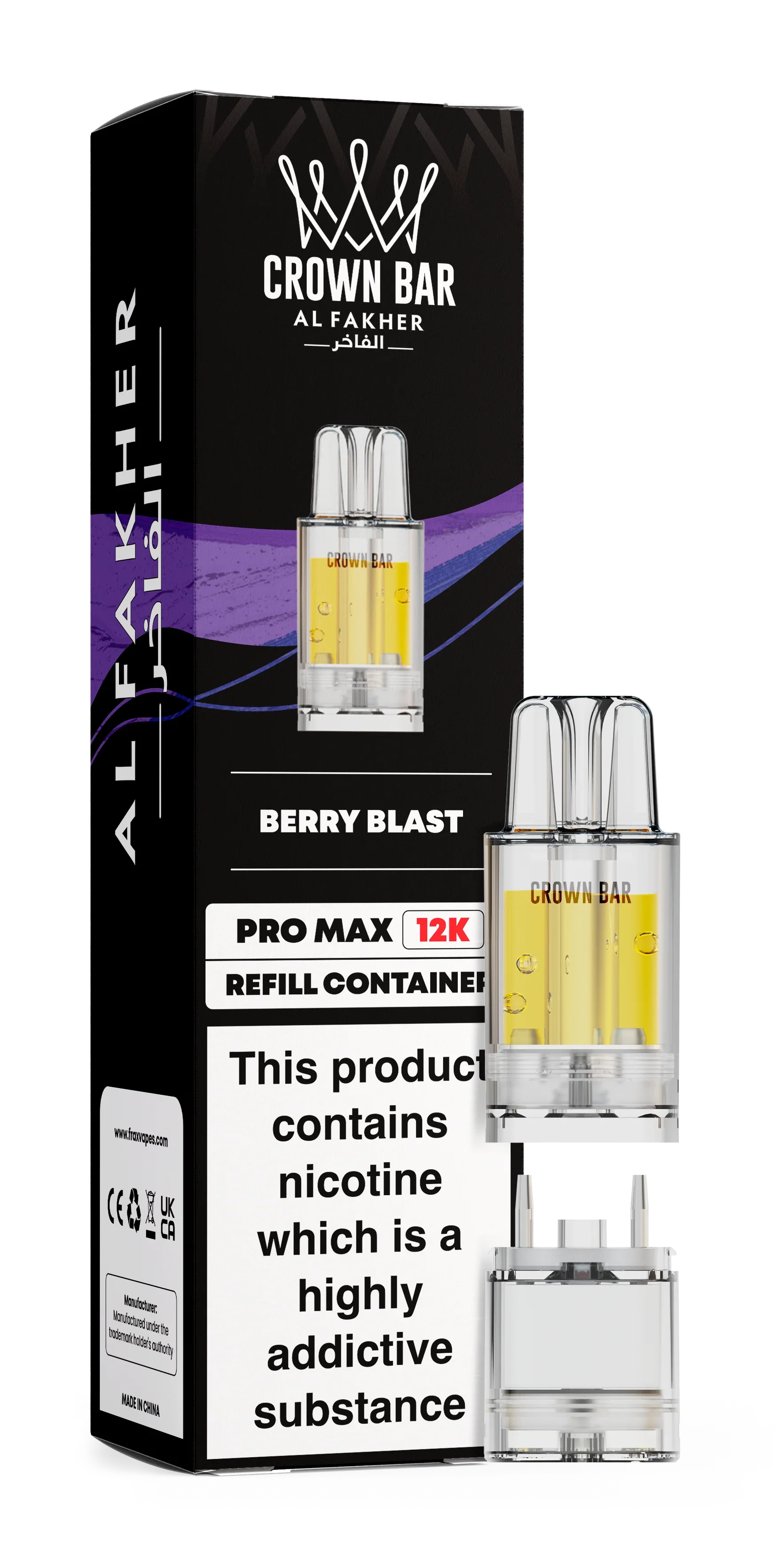 Berry Blast Al Fakher Crown Bar Pro Max 12K Refill Pod - Vapeslough