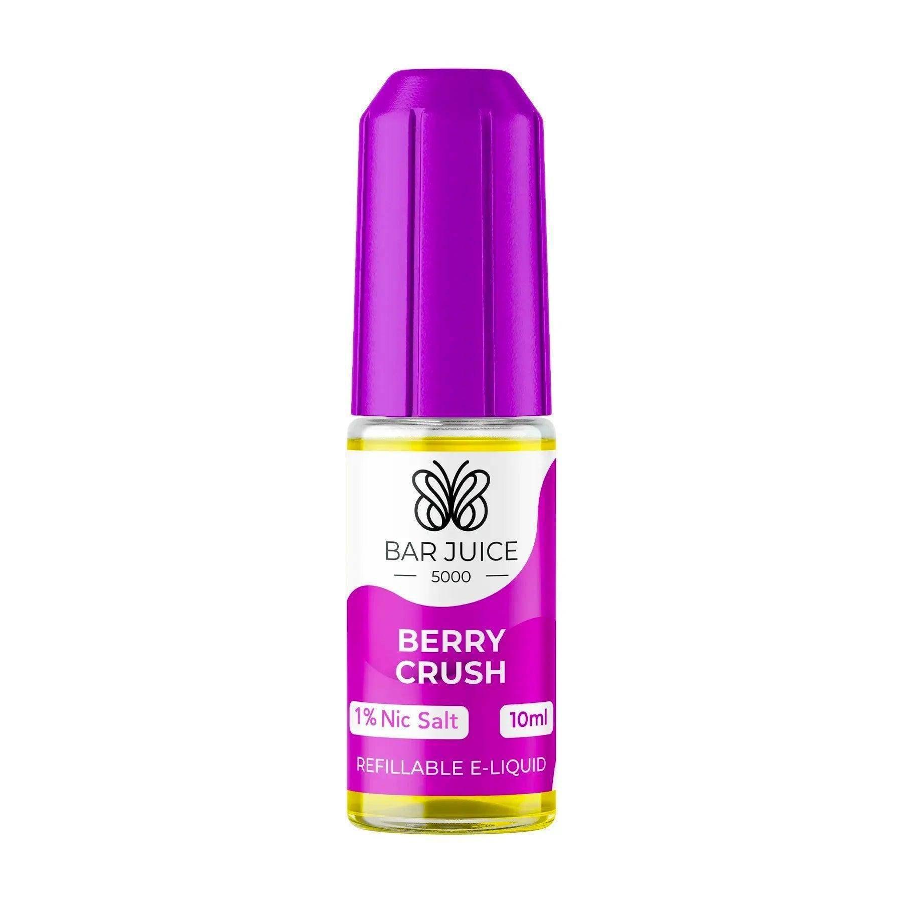 BERRY CRUSH 10ML E LIQUID NICOTINE SALT BY BAR JUICE 5000 - Vapeslough