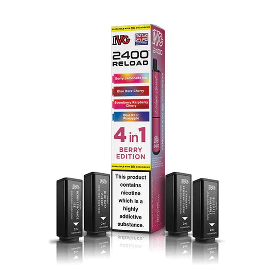 Berry Edition IVG 2400 Reload 4-in-1 Prefilled Pods - Vapeslough