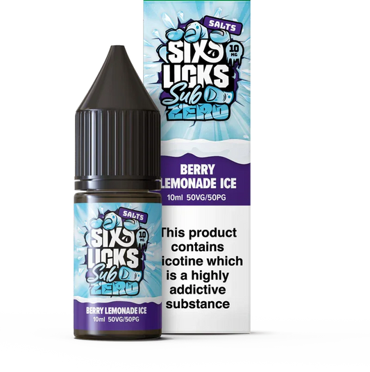 BERRY LEMONADE ICE - 10ML NIC SALT E-LIQUID - 10MG|20MG BY SIX LICKS ICE - Vapeslough