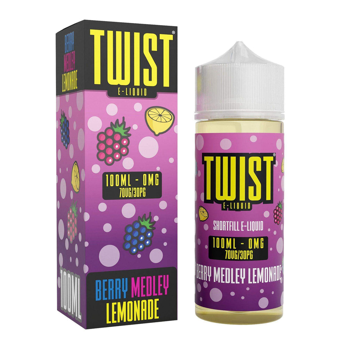 BERRY MEDLEY LEMONADE 100ML SHORT FILL E-LIQUID BY TWIST E-LIQUID - Vapeslough