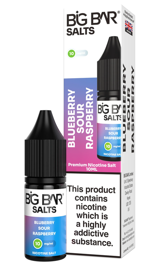 BIG BAR SALTS BLUEBERRY SOUR RASPBERRY 10 \ 20mg - Vapeslough