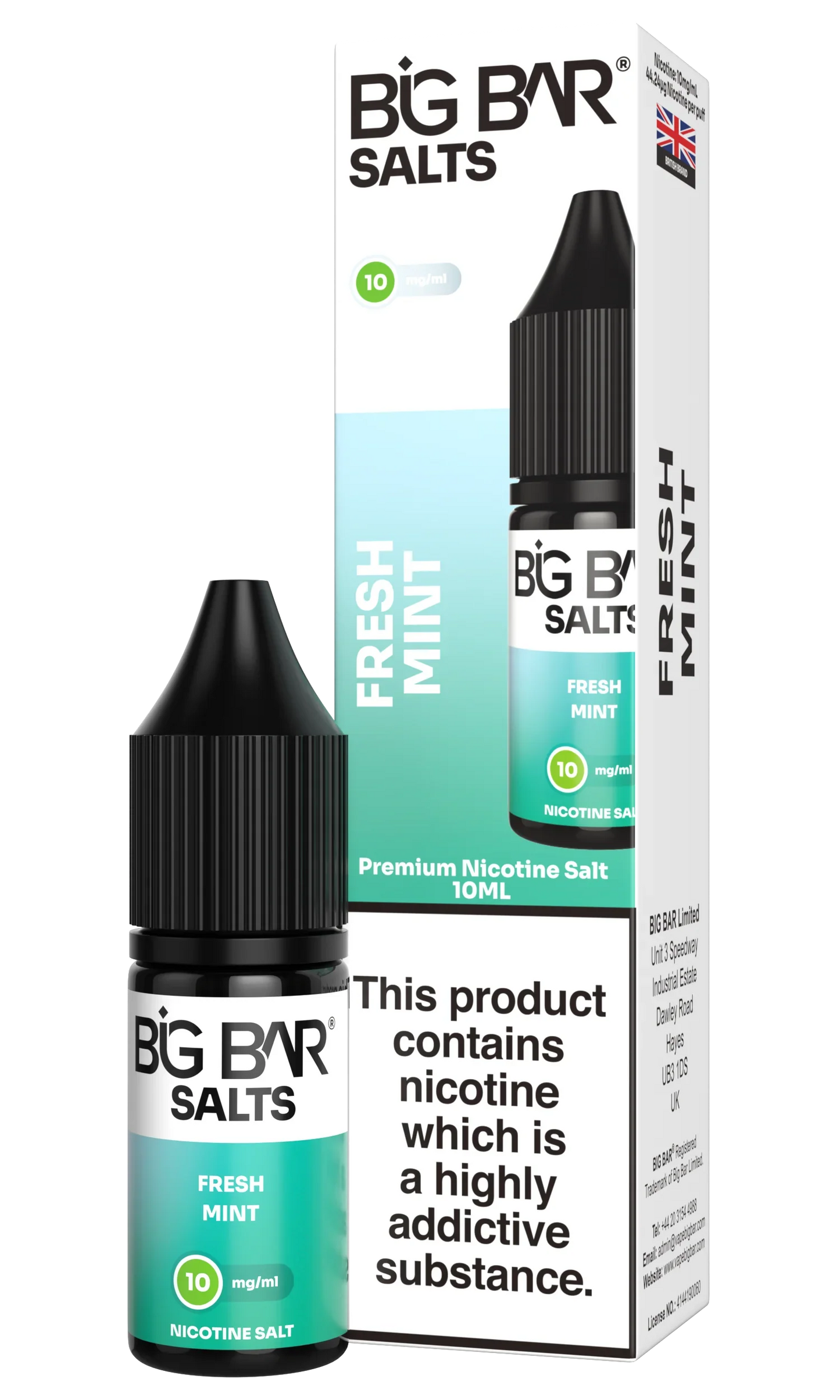 BIG BAR SALTS FRESH MINT 10 \ 20mg - Vapeslough
