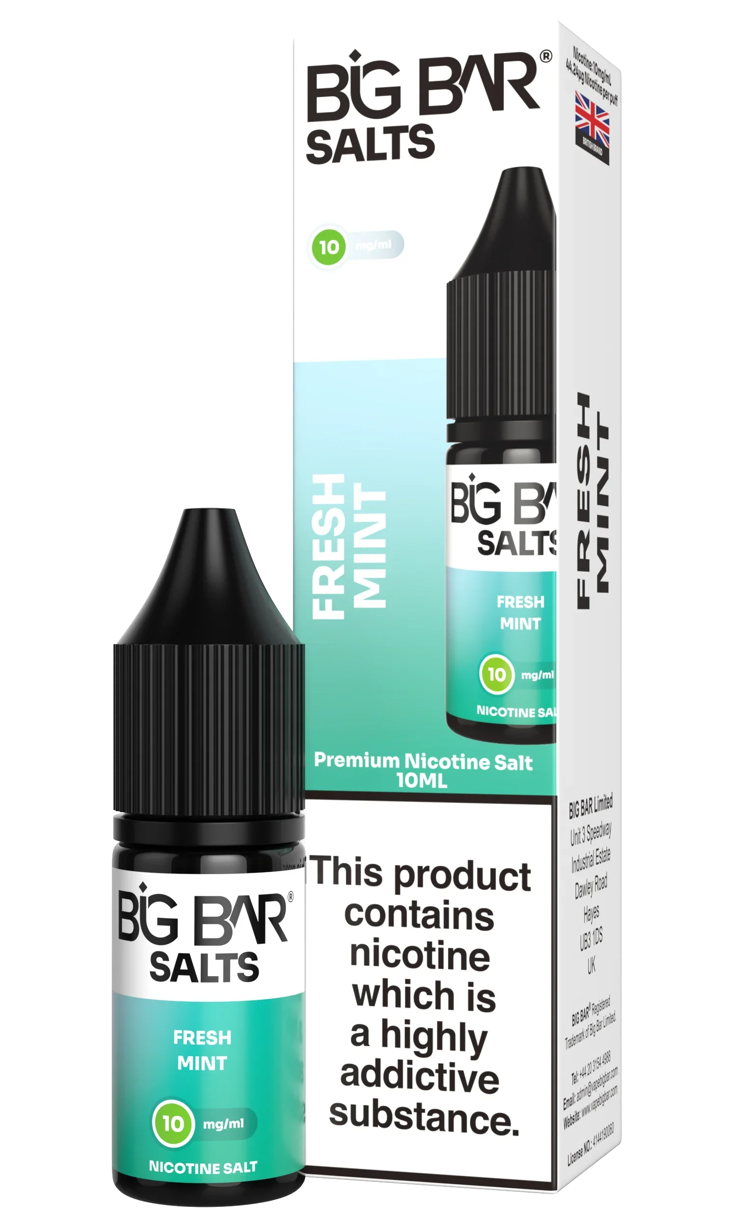 BIG BAR SALTS FRESH MINT 10 \ 20mg - Vapeslough