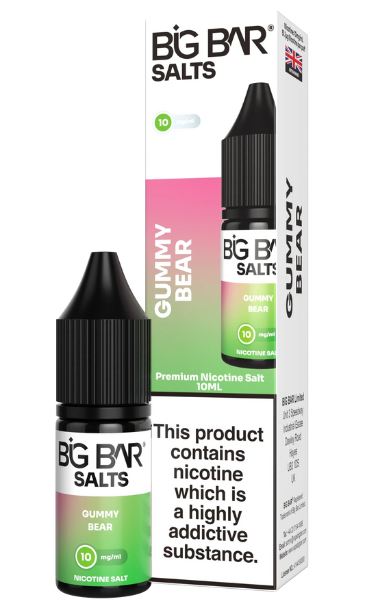 BIG BAR SALTS GUMMY BEAR 10 \ 20mg - Vapeslough