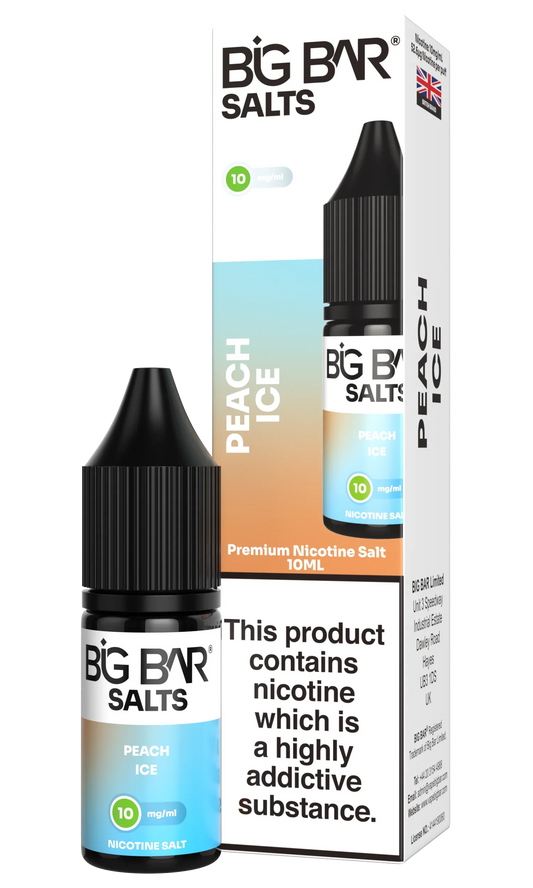 BIG BAR SALTS PEACH ICE 10 \ 20mg - Vapeslough