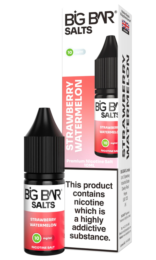 BIG BAR SALTS STRAWBERRY WATERMELON 10 \ 20mg - Vapeslough