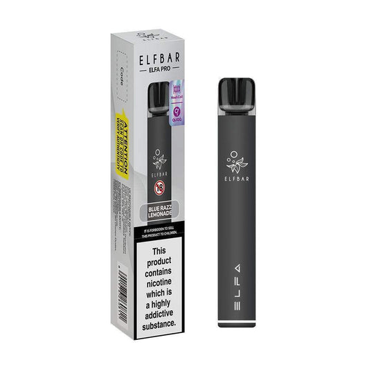 BLACK (BLUE RAZZ LEMONADE) ELF BAR ELFA PRO KIT - Vapeslough