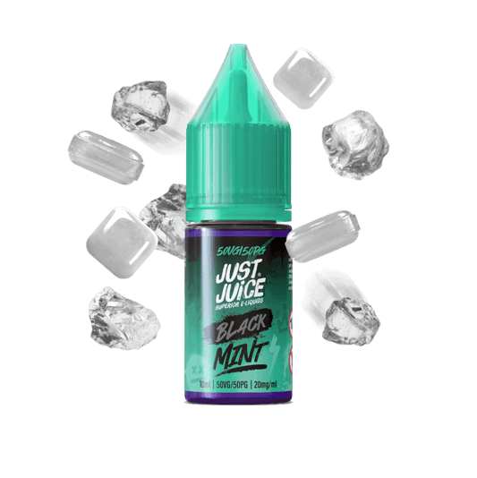 BLACK MINT 10ML NIC SALT E-LIQUID BY JUST JUICE - Vapeslough
