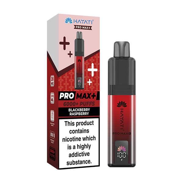 BLACKBERRY RASPBERRY - HAYATI PRO MAX+ DISPOSABLE VAPE - 20MG(2%) - Vapeslough