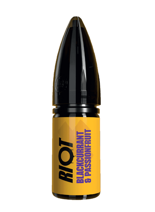 BLACKCURRANT & PASSIONFRUIT - RIOT X - 10ML NIC SALT E-LIQUID - 5MG | 10MG | 20MG BY RIOT SQUAD - Vapeslough
