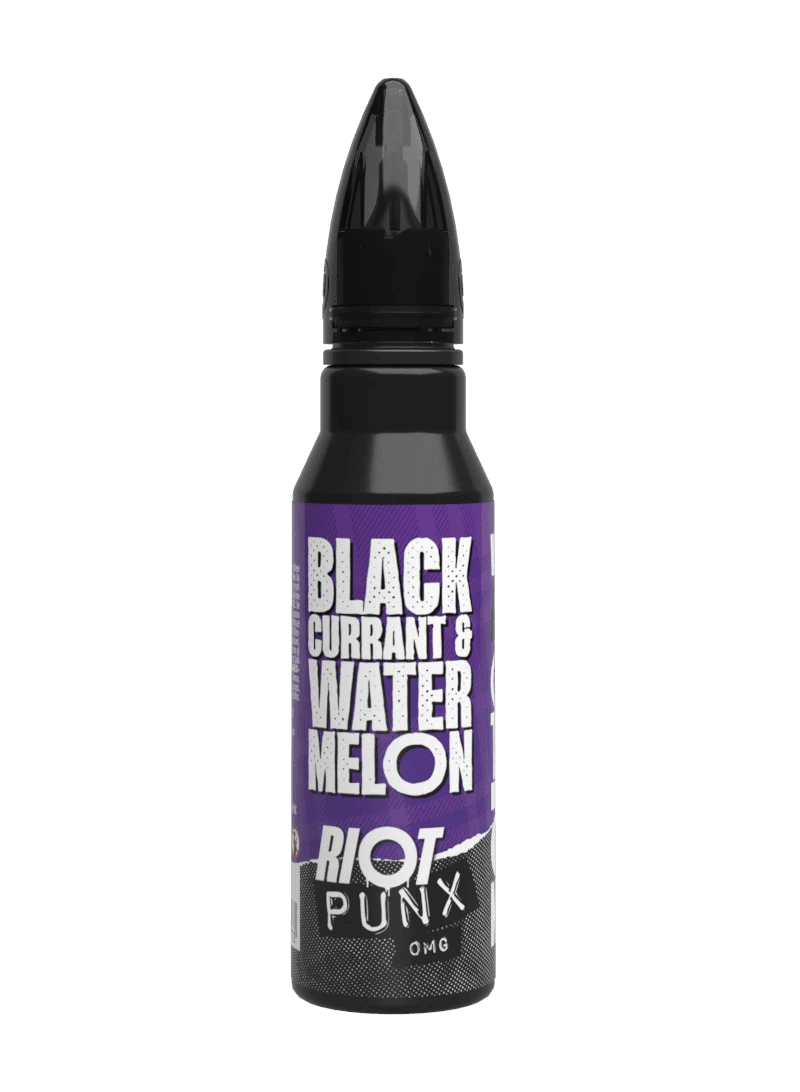 BLACKCURRANT & WATERMELON - PUNX 50ML SHORT FILL E-LIQUID BY RIOT SQUAD - Vapeslough