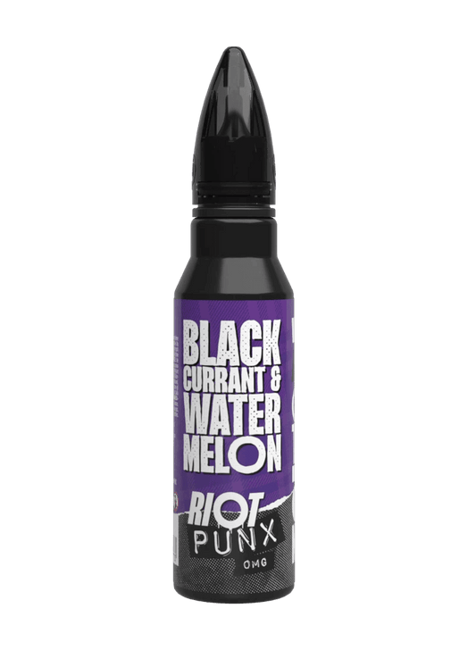 BLACKCURRANT & WATERMELON - PUNX 50ML SHORT FILL E-LIQUID BY RIOT SQUAD - Vapeslough