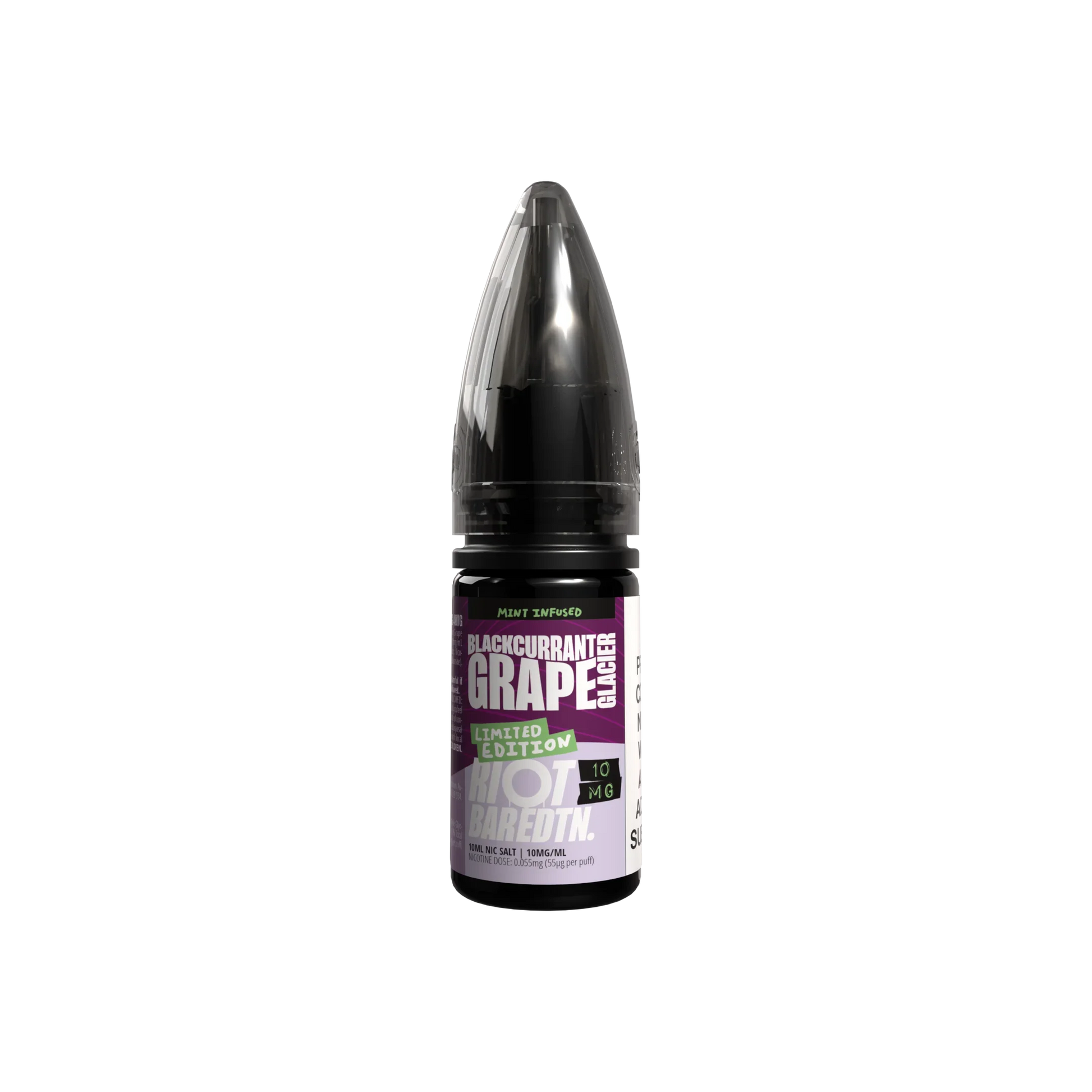 BLACKCURRANT GRAPE GLACER - LMTD ETDN - 10ML NIC SALT E-LIQUID - 5MG | 10MG | 20MG BY RIOT SQUAD - Vapeslough
