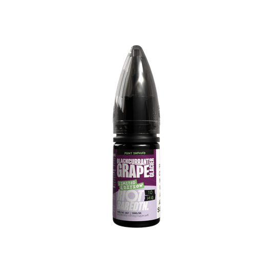 BLACKCURRANT GRAPE GLACER - LMTD ETDN - 10ML NIC SALT E-LIQUID - 5MG | 10MG | 20MG BY RIOT SQUAD - Vapeslough