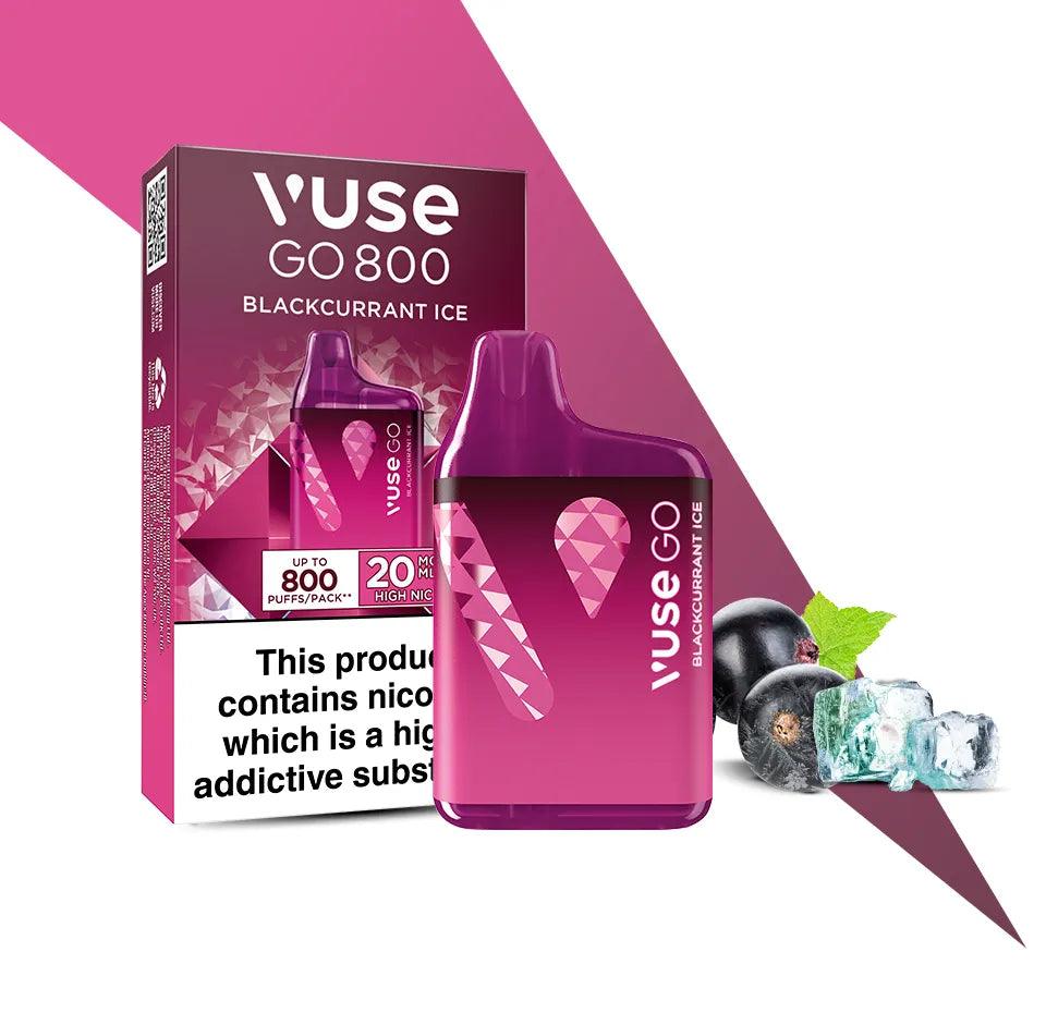 BLACKCURRANT ICE DISPOSABLE VAPE BY VUSE GO EDITION 01 - 20MG - Vapeslough