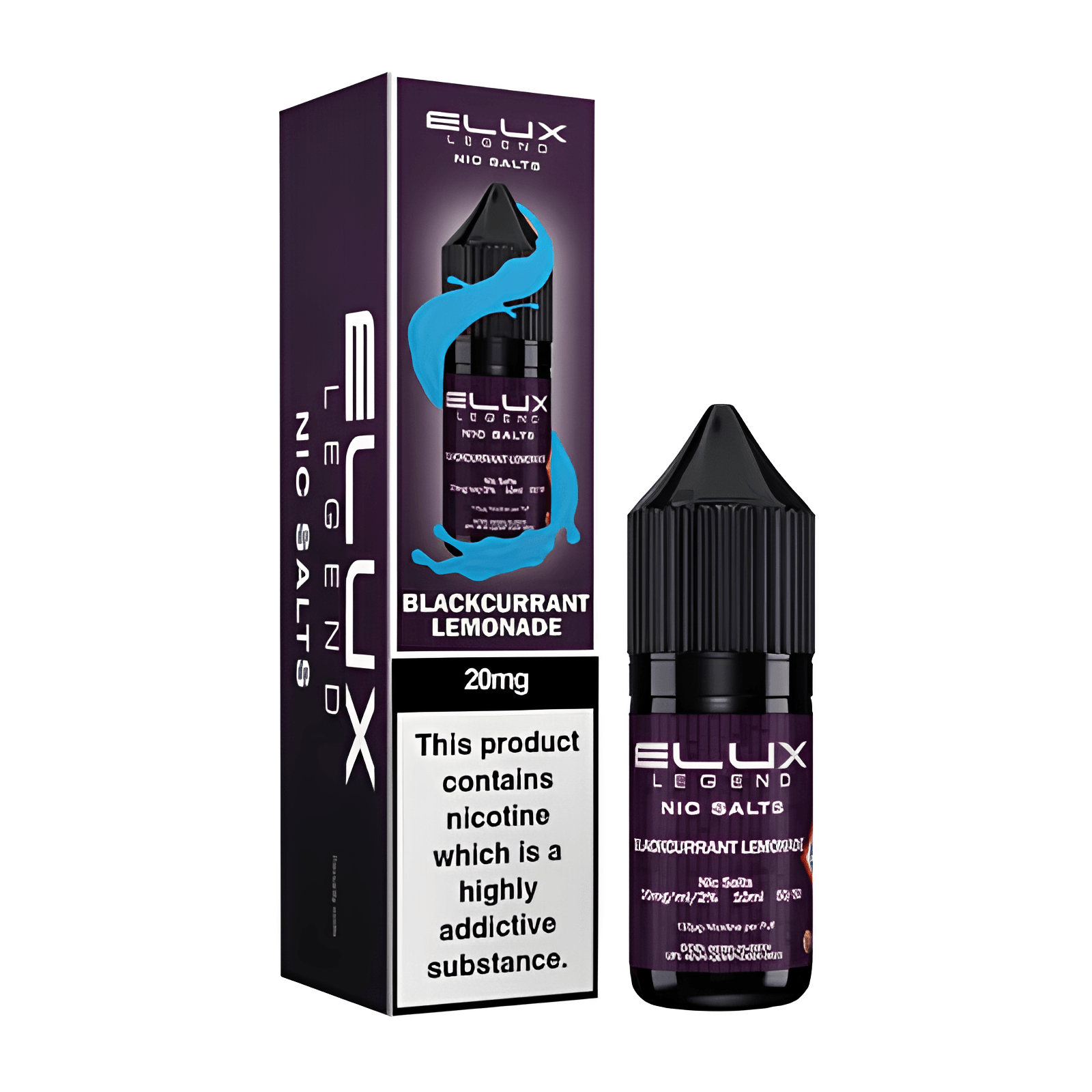 BLACKCURRANT LEMONADE 10ML NIC SALT BY ELUX LEGEND 10MG(1%) | 20MG(2%) - Vapeslough