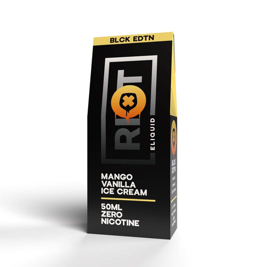 BLCK EDTN - MANGO VANILLA ICE CREAM SHORTFILL 100ML BY RIOT SQUAD - Vapeslough