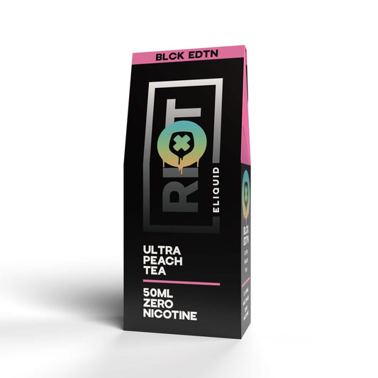 BLCK EDTN - ULTRA PEACH TEA SHORTFILL 100ML BY RIOT SQUAD - Vapeslough