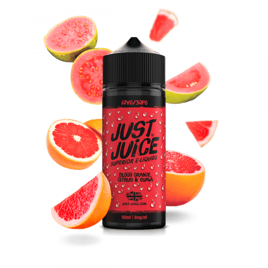 BLOOD ORANGE, CITRUS & GUAVA 100ML SHORT FILL E-LIQUID BY JUST JUICE - Vapeslough
