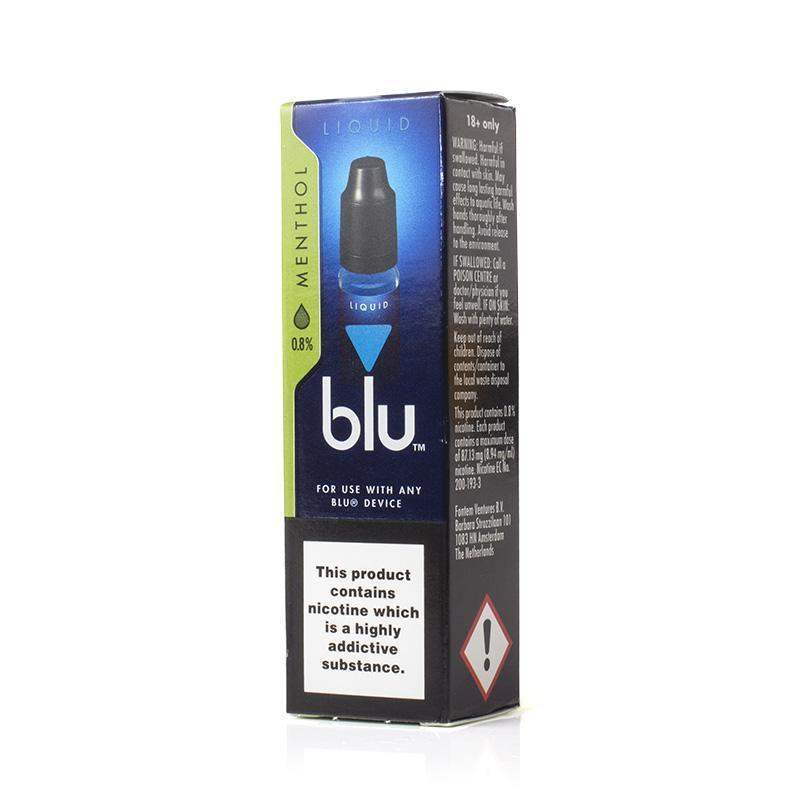 Blu 10ml E Liquid 8mg 16mg Nicotine Tobacco Menthol Vapeslough