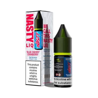 BLUE CHERRY CRANBERRY 10ML E LIQUID NICOTINE SALT BY NASTY LIQ - Vapeslough