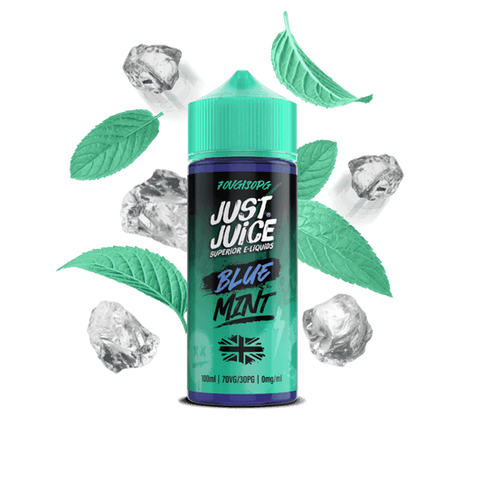 BLUE MINT 100ML SHORT FILL E-LIQUID BY JUST JUICE - Vapeslough