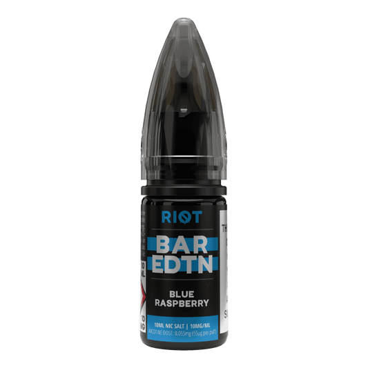 BLUE RASPBERRY - BAR EDTN - 10ML NIC SALT E-LIQUID - 0MG | 5MG | 10MG | 20MG BY RIOT SQUAD - Vapeslough