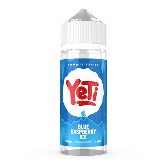 BLUE RASPBERRY ICE 100ML SHORT FILL E-LIQUID BY YETI SUMMIT SERIES - Vapeslough