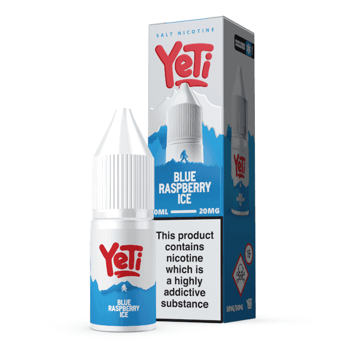 BLUE RASPBERRY ICE 10ML NIC SALT E-LIQUID BY YETI SUMMIT - 10MG | 20MG - Vapeslough