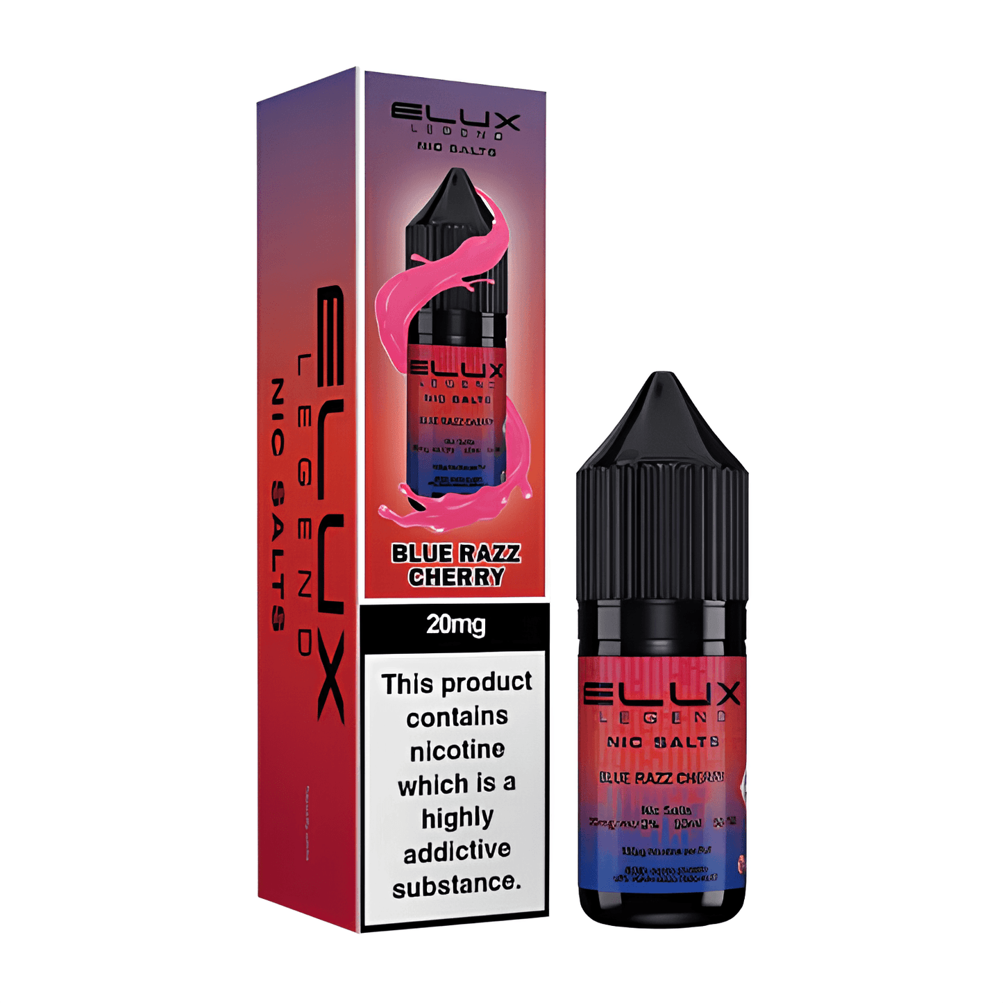 BLUE RAZZ CHERRY 10ML NIC SALT BY ELUX LEGEND 10MG(1%) | 20MG(2%) - Vapeslough