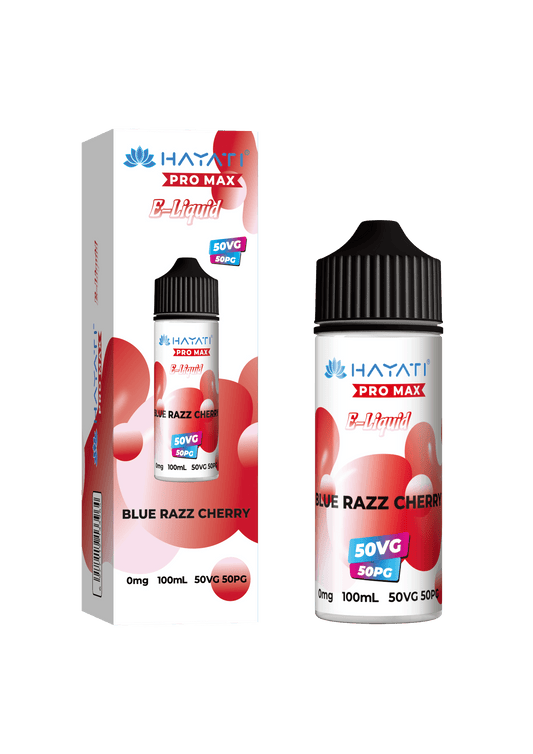 BLUE RAZZ CHERRY - HAYATI PRO MAX 100ML SHORT FILL - 50/50PG/VG E-LIQUID - Vapeslough