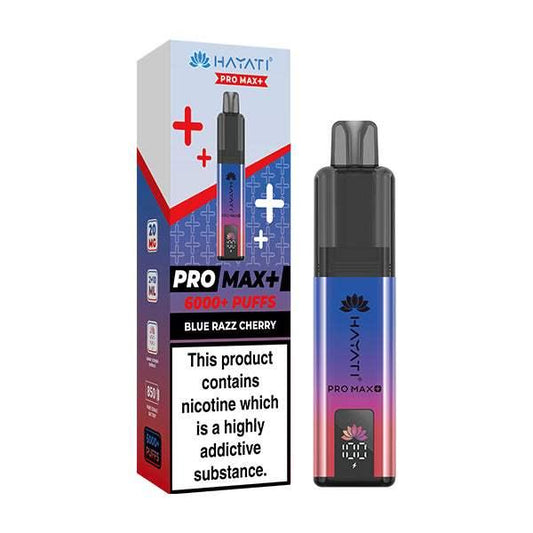 BLUE RAZZ CHERRY - HAYATI PRO MAX+ DISPOSABLE VAPE - 20MG(2%) - Vapeslough