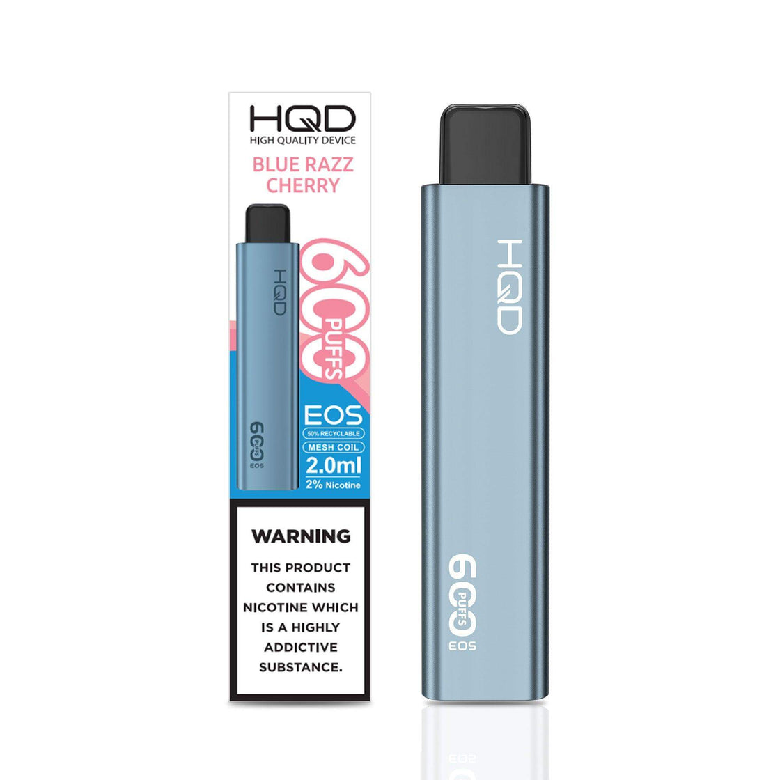 BLUE RAZZ CHERRY - HQD EOS 600 DISPOSABLE VAPE - Vapeslough