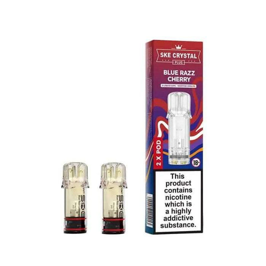 BLUE RAZZ CHERRY SKE CRYSTAL PLUS PODS (PACK OF 2) - Vapeslough