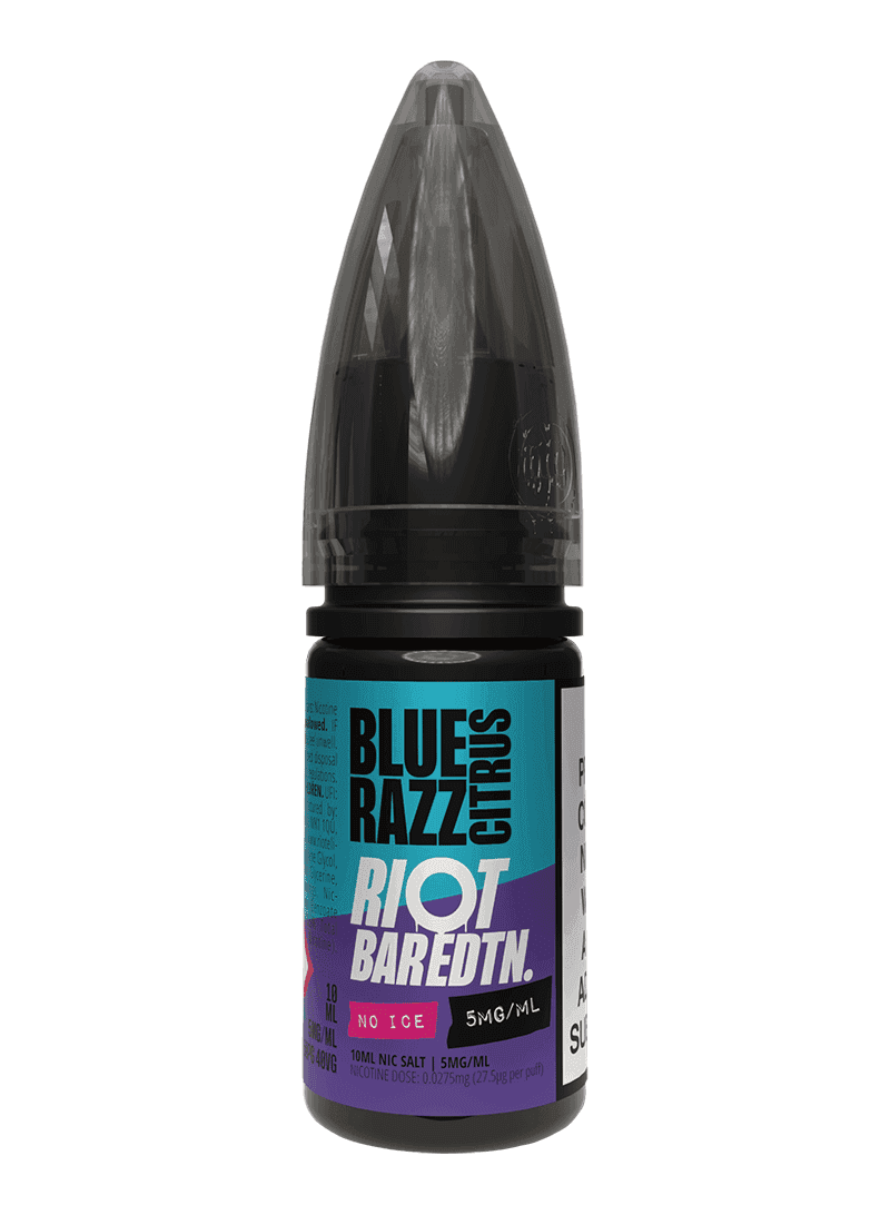 BLUE RAZZ CITRUS - BAR EDTN NO ICE - 10ML NIC SALT E-LIQUID - 5MG | 10MG | 20MG BY RIOT SQUAD - Vapeslough