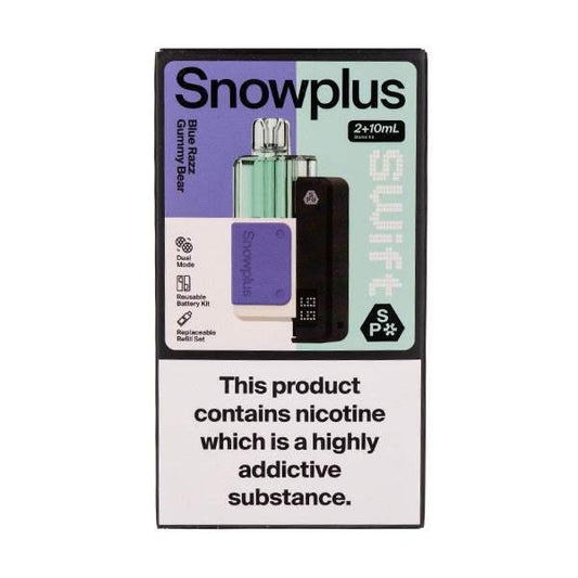 BLUE RAZZ GUMMY BEAR - SNOWPLUS SWIFT 6000 PREFILLED VAPE - 20MG(2%) - Vapeslough