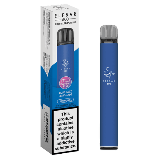 BLUE RAZZ LEMONADE - ELFBAR 600 PREFILLED POD KIT - Vapeslough
