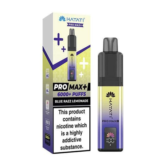 BLUE RAZZ LEMONADE - HAYATI PRO MAX+ DISPOSABLE VAPE - 20MG(2%) - Vapeslough