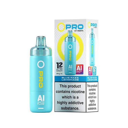 Blue Razz Lemonade Insta O Pro 10K Prefilled Pod Vape Kit - Vapeslough