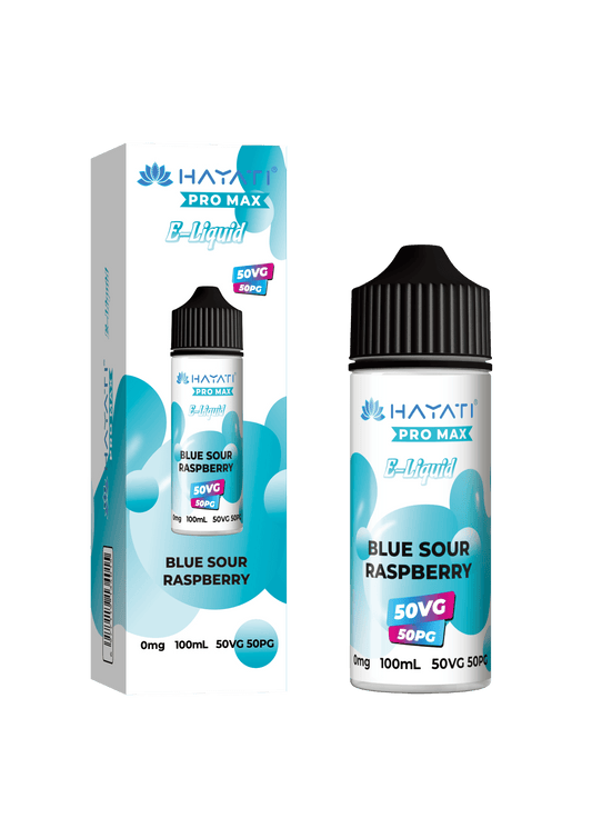 BLUE SOUR RASPBERRY - HAYATI PRO MAX 100ML SHORT FILL - 50/50PG/VG E-LIQUID - Vapeslough