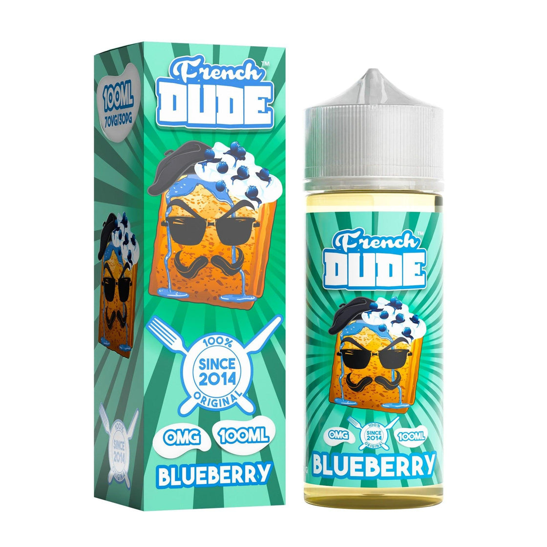BLUEBERRY 100ML SHORT FILL E-LIQUID BY FRENCH DUDE - Vapeslough