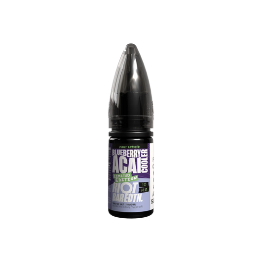 BLUEBERRY ACAI COOLER - LMTD ETDN - 10ML NIC SALT E-LIQUID - 5MG | 10MG | 20MG BY RIOT SQUAD - Vapeslough