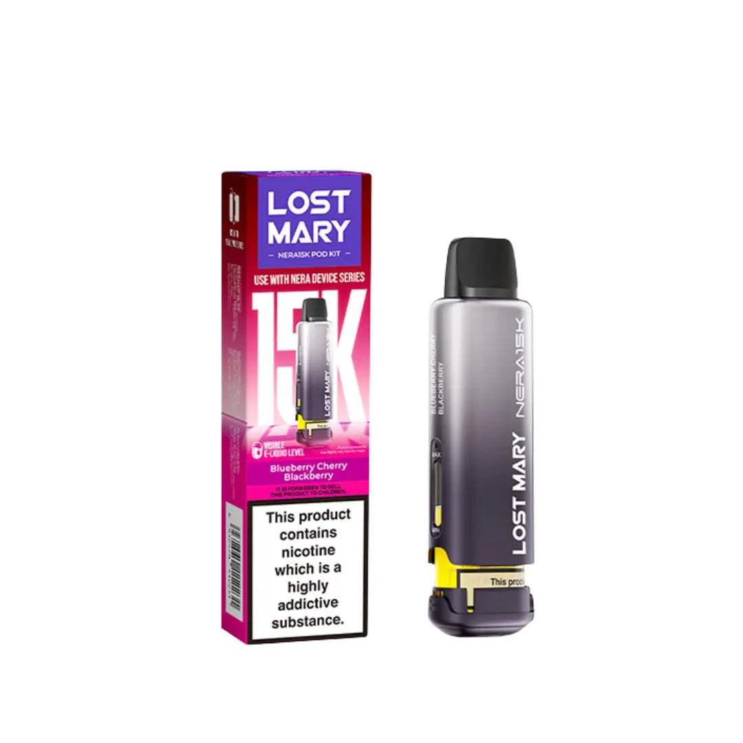 BLUEBERRY CHERRY BLACKBERRY - LOST MARY NERA 15K REPLACEMENT PREFILLED POD - Vapeslough