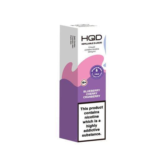 BLUEBERRY CHERRY CRANBERRY 10ML E LIQUID NICOTINE SALT BY HQD - Vapeslough