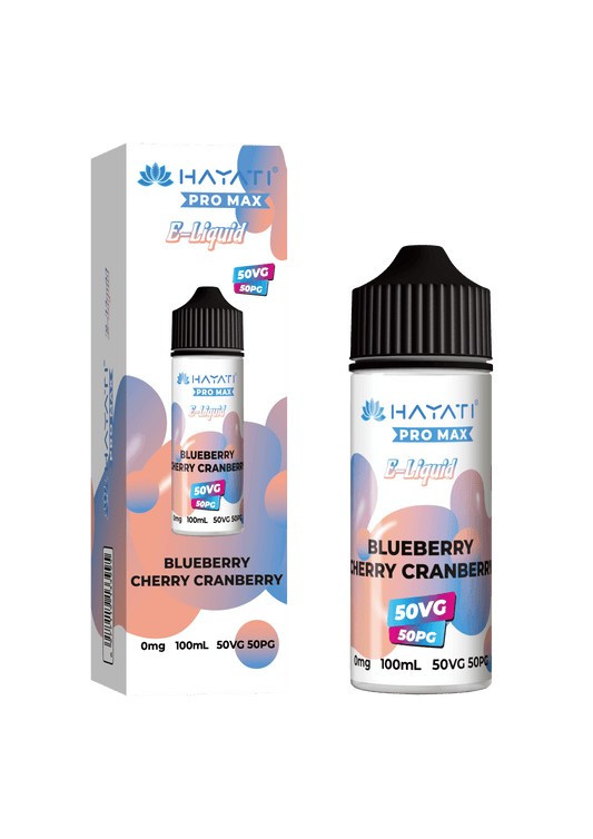 BLUEBERRY CHERRY CRANBERRY - HAYATI PRO MAX 100ML SHORT FILL - 50/50PG/VG E-LIQUID - Vapeslough