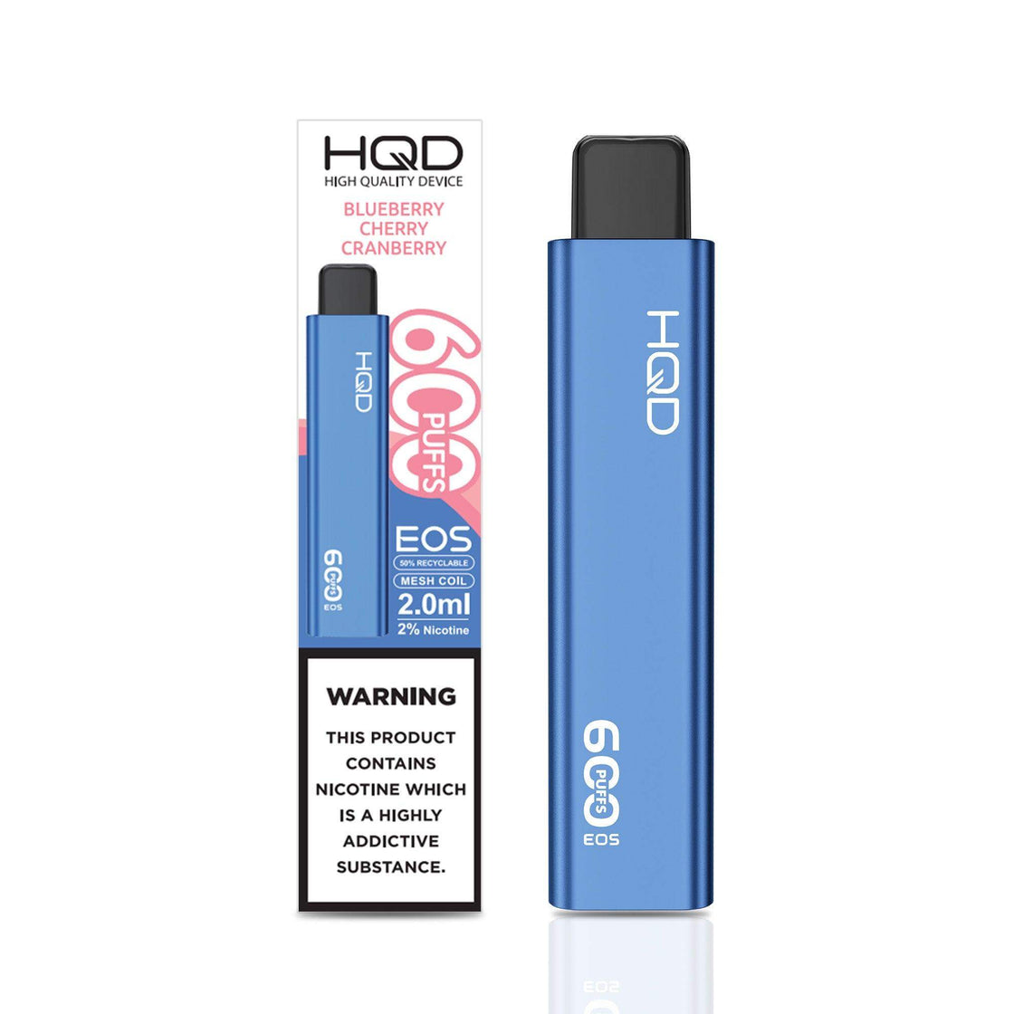 BLUEBERRY CHERRY CRANBERRY - HQD EOS 600 DISPOSABLE VAPE - Vapeslough