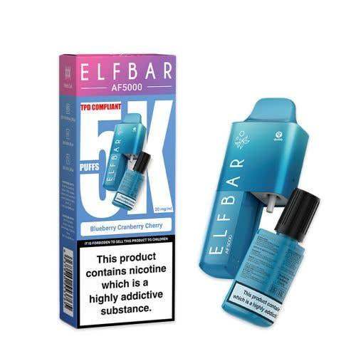 BLUEBERRY CRANBERRY CHERRY - ELF BAR AF5000 DISPOSABLE VAPE - 20MG(2%) - Vapeslough